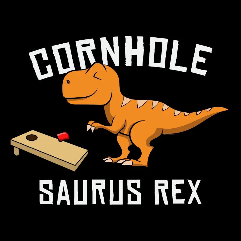 Cornhole Saurus Rex Dino Dinosaur Boy Playing
