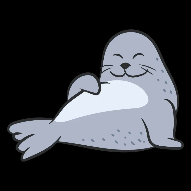 Seal - relaxed and friendly enjoying the sun
