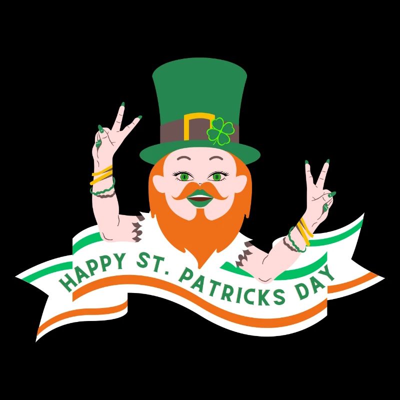 Vacances de la Saint-Patrick Irish Clover Goblin