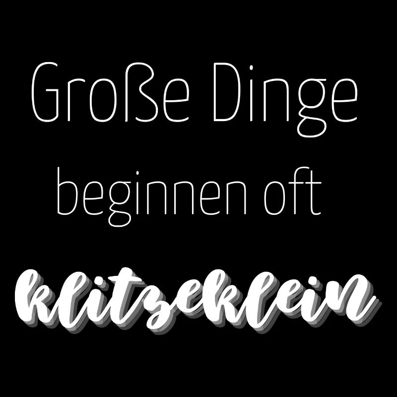 Neugeborenes - Große Dinge beginnen oft klitzeklei
