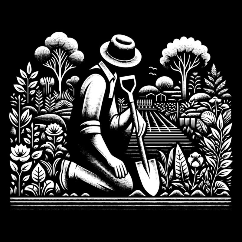 Gardener at work