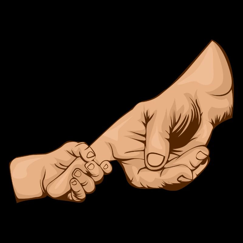 Holding Hands, Hand Hold, Dad, Mom, Child
