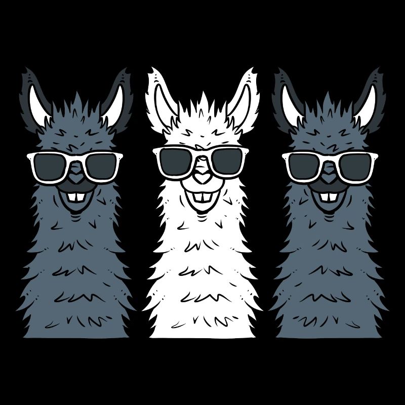 Cool Alpaca Cartoon Lama Herder