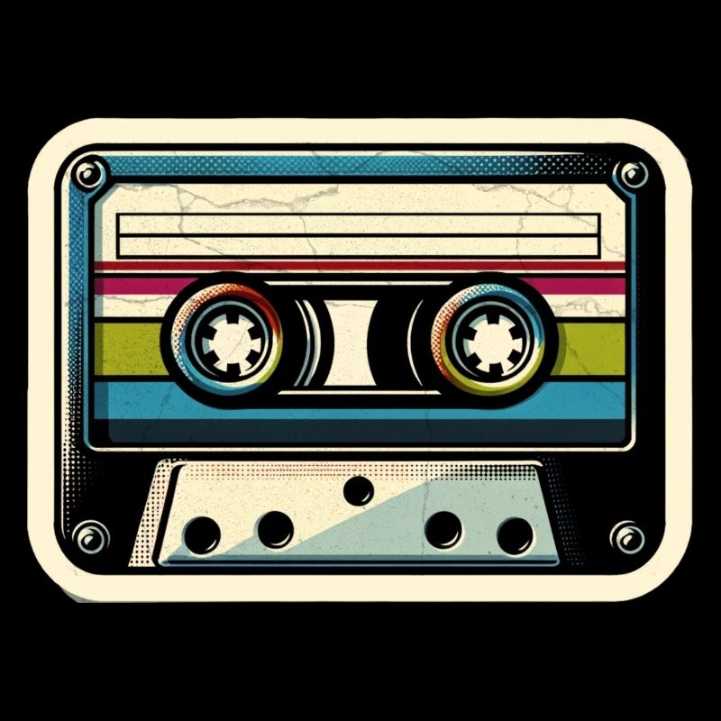 Retro Cassette Sticker