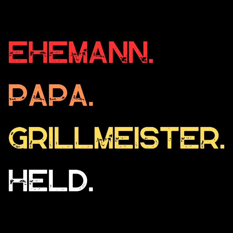 Ehemann Papa Grillmeister Held Vatertag Geschenk
