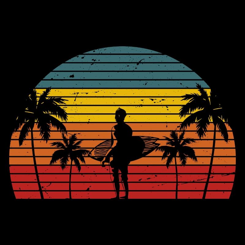Surf surfer Retro Hawaii Surf surf