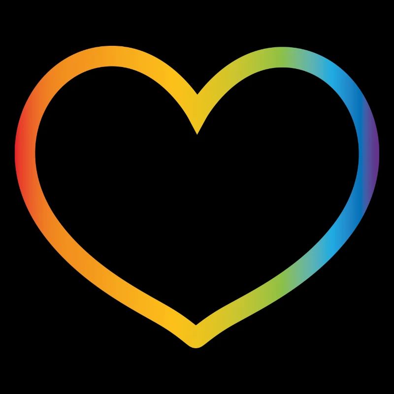 Regenbogen Herz