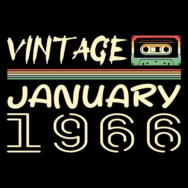 Vintage Janvier 1966 - Anniversaire Janvier 1966