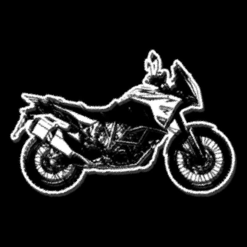Super Adventure - Motorcycle Enduro - Silhouette