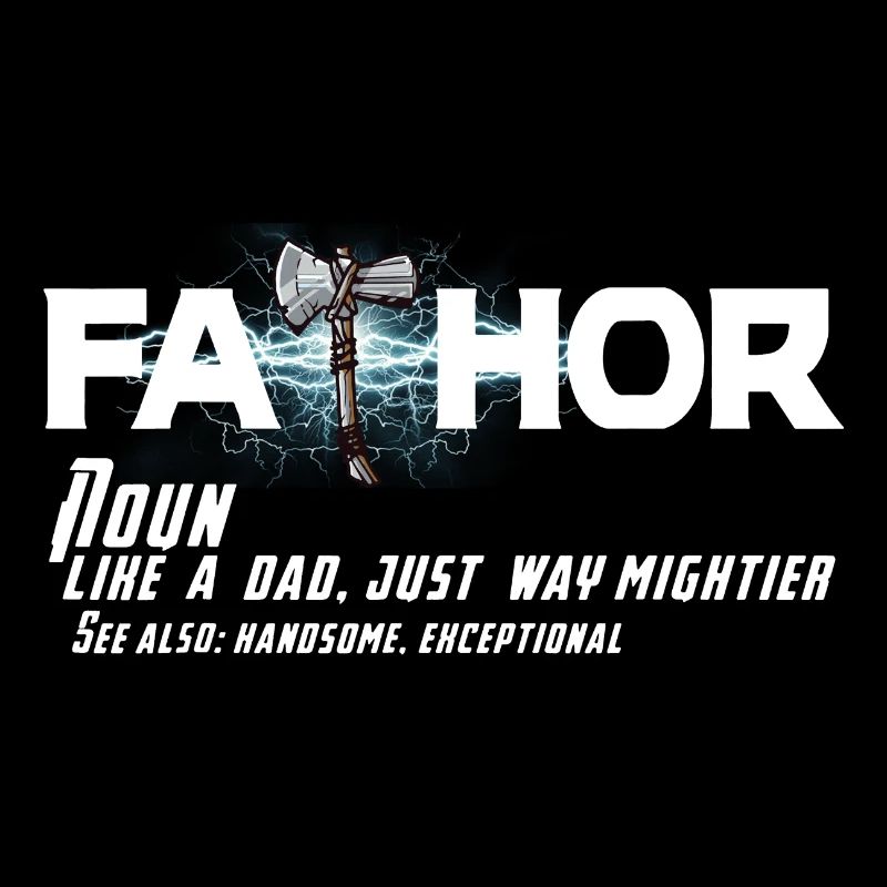 FATHOR Definition Fa Thor Vatertag T-Shirt