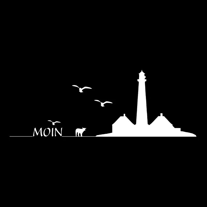Moin Westerhever Leuchtturm mit Schaf und Möwen