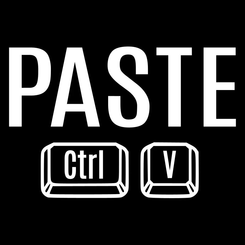 Copy Paste Ctrl + C V Vater Mutter Kind Baby Fun