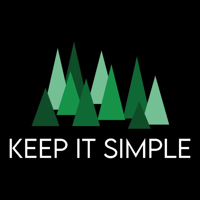 Keep it Simple Wald Camping Spruch