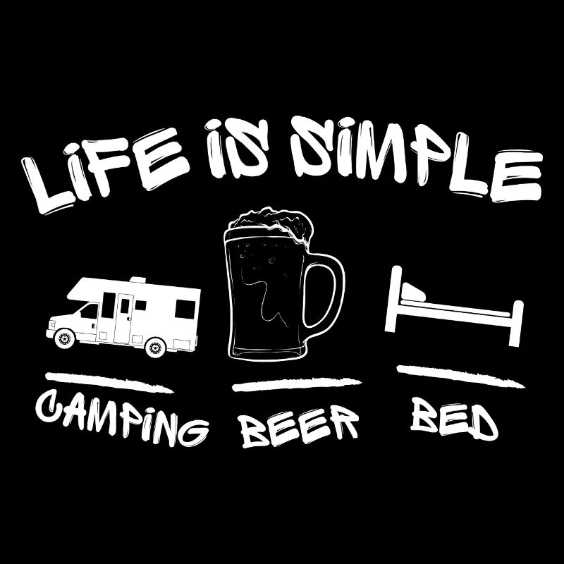 CAMPING BEER BED ! LIFE IS SO SIMPLE ! CAMPING FUN