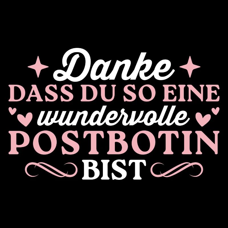 Dankeschön Wundervolle Postbotin