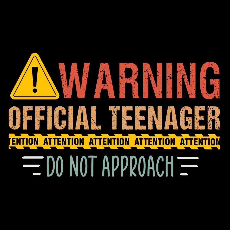 avertissement adolescent officiel ne s’approchent pas