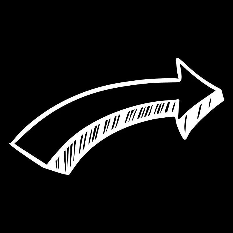 Arrow drawing sketch white