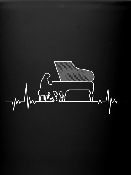 Playing piano heartbeat