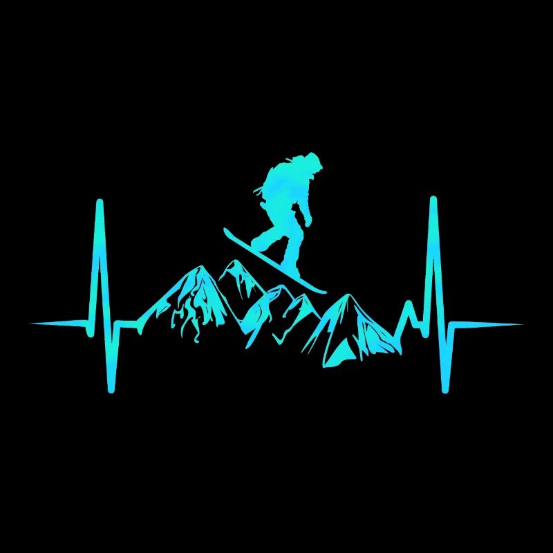 Snowboarder Snowboard ECG