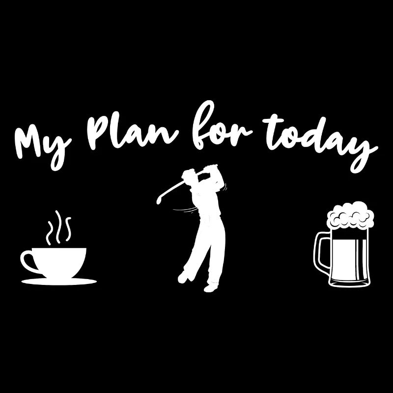 Il mio piano per oggi - Giocare a golf e bere birra