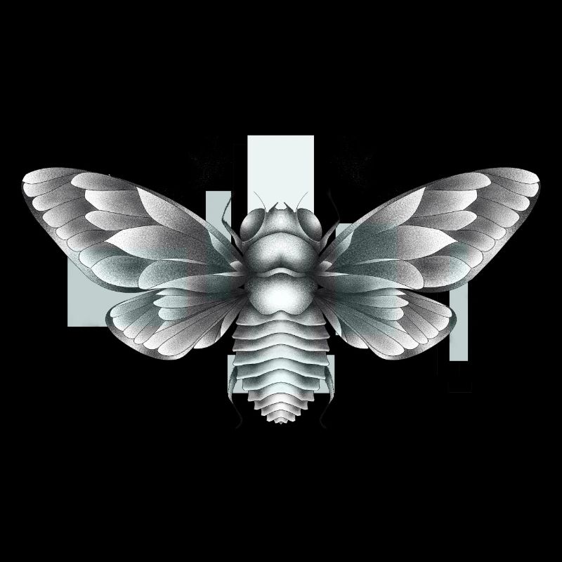 Insecte coléoptère inventé croisé avec un papillon