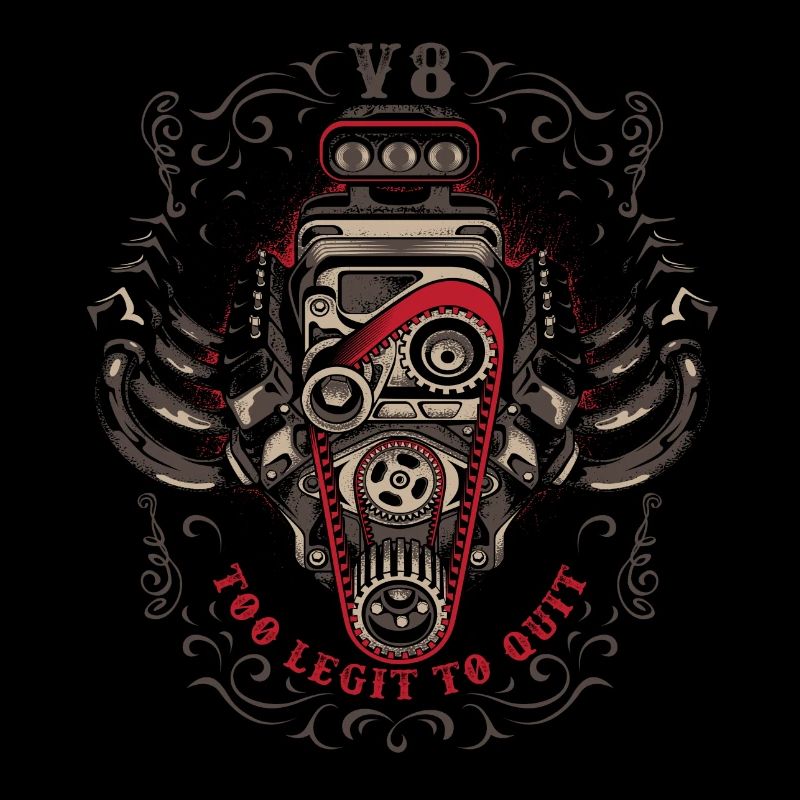 V8 de tige chaude