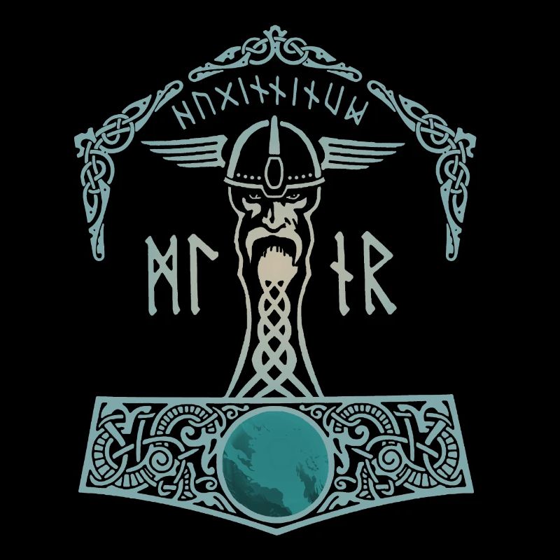 Thor Hammer Mjölnir Walhalla Wikinger Männer