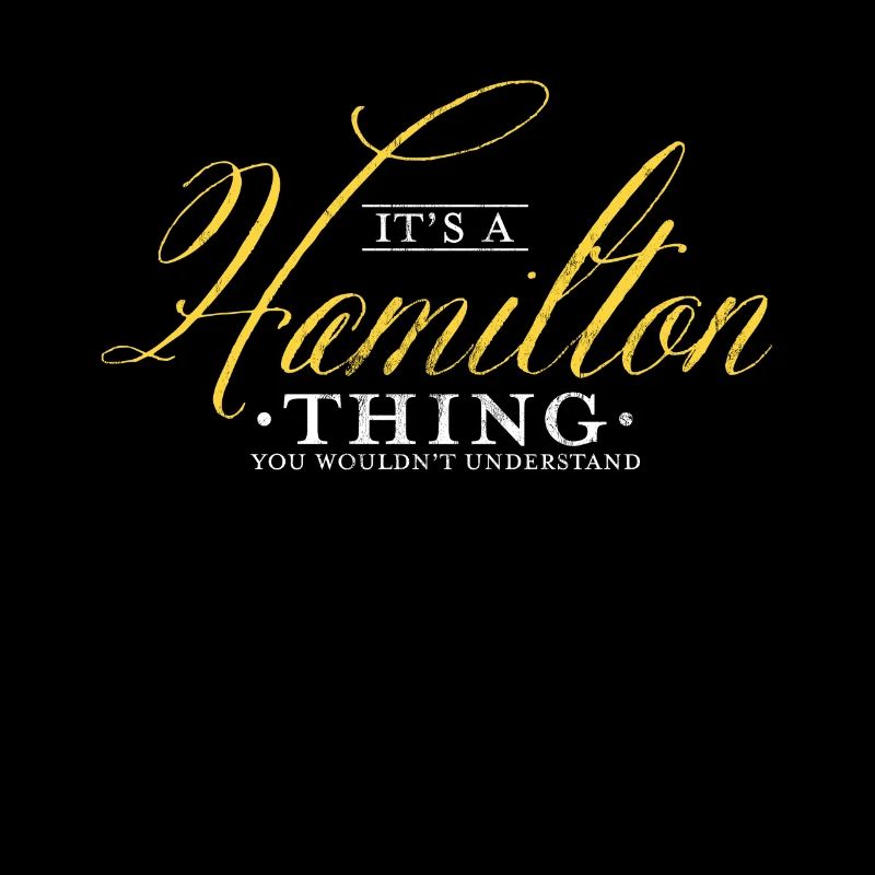C'est une chose de Hamilton que vous ne comprendrez pas