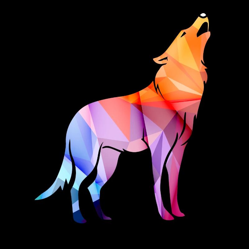 Howling Polygon Wolf