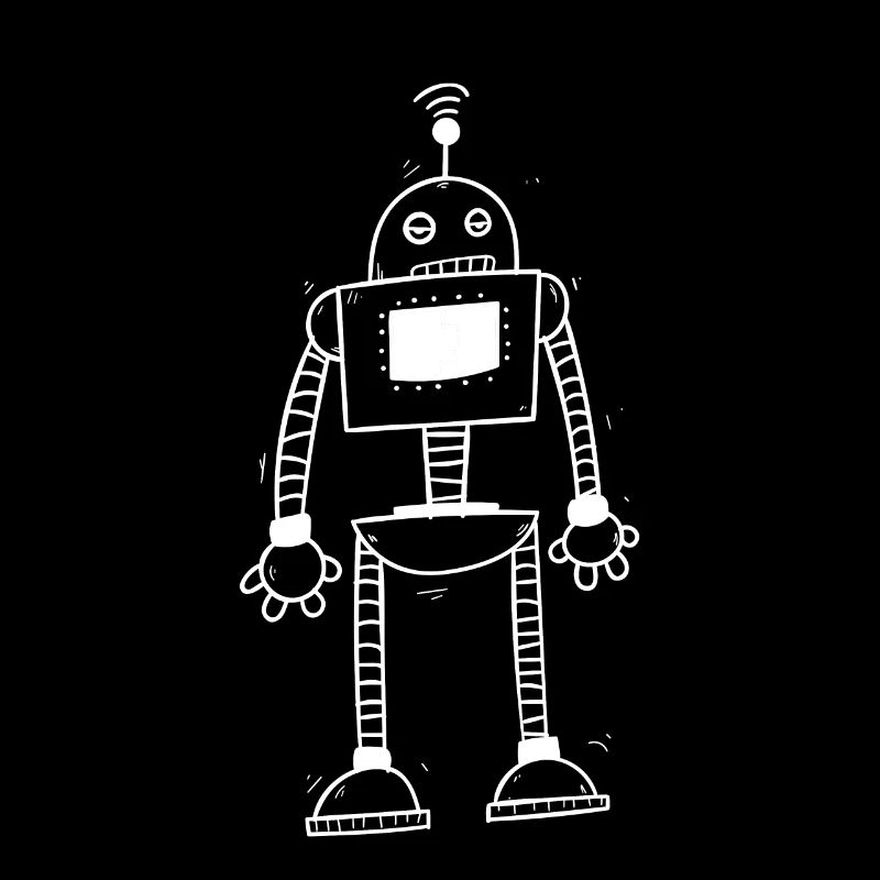Robot de science-fiction rétro vintage - 1950
