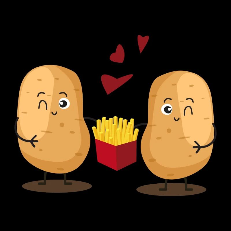 Transformation de pommes de terre en frites