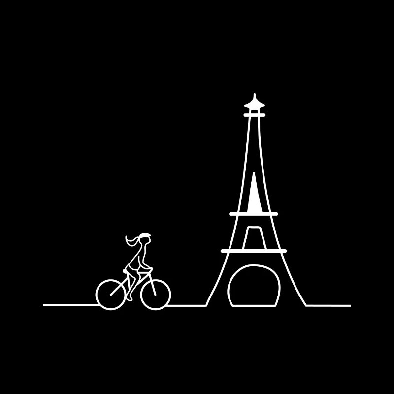 Silhouette Eiffel Tower