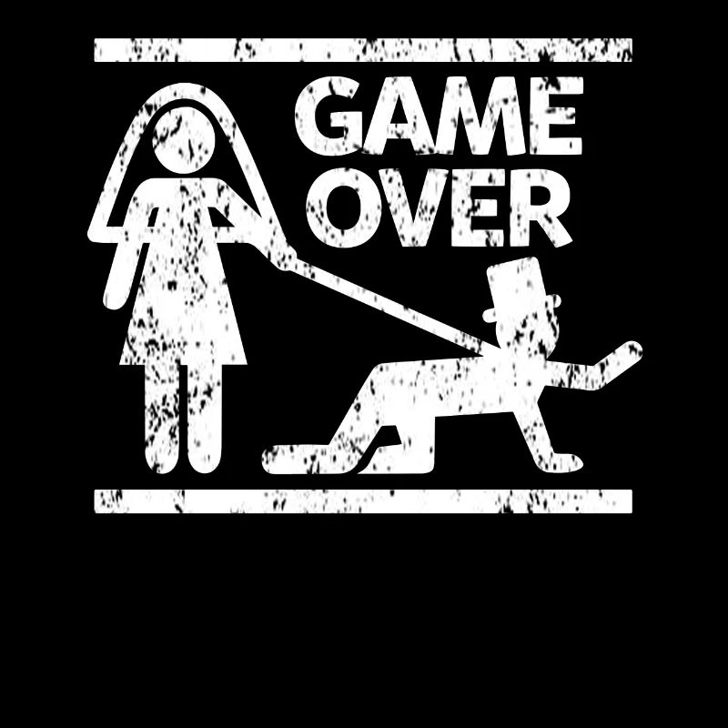 JGA Braut Bräutigam Heirat Game Over Geschenk