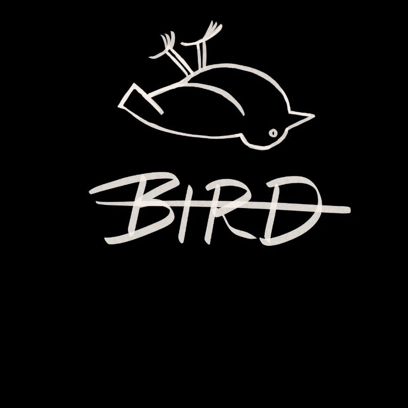 dead bird - funny tshirt gift drawing