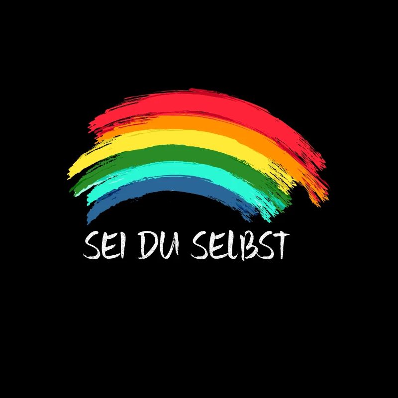 Sei du selbst Regenbogen Flagge Gay Pride