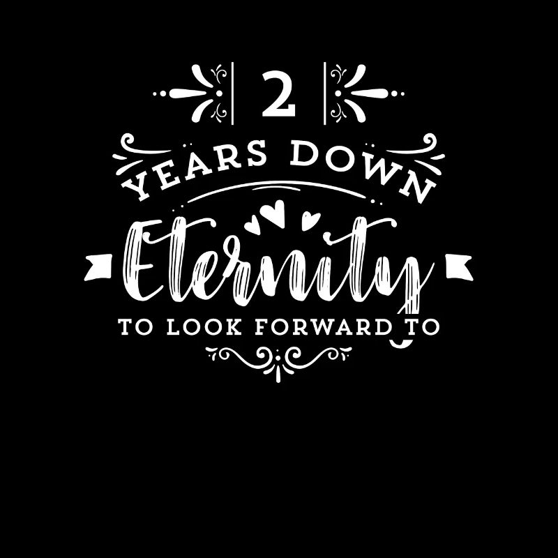 Second Wedding Anniversary Gift For Him Her Print