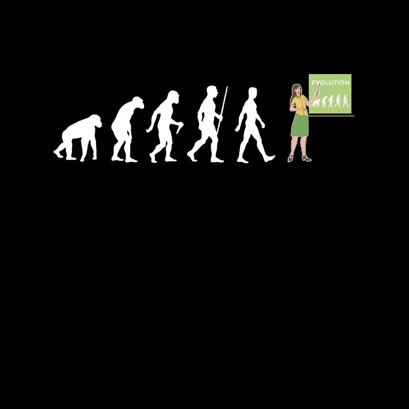 Lehrerin Evolution Lehramt Schule Lehrer Geschenk