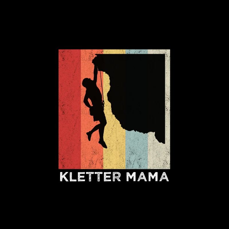 Kletter Mama KLETTERN Retro Vintage Geschenk