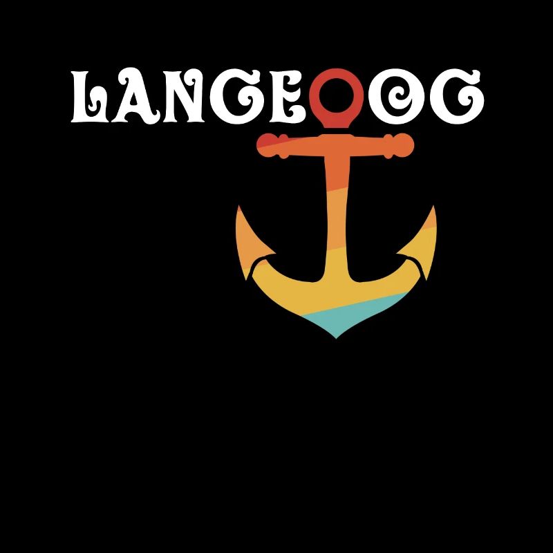 Langeoog with anchor