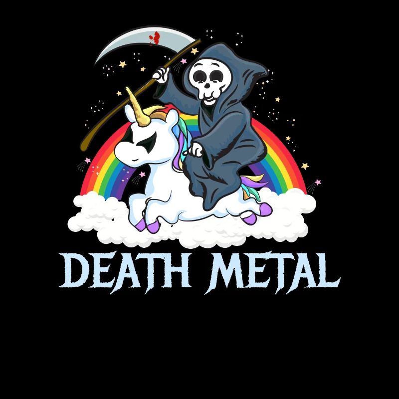 Death Metal Einhorn