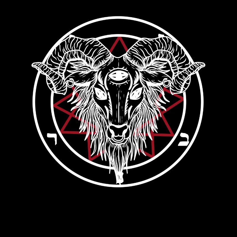 Hail Satan Goat Occult Baphomet 666 Lucifer