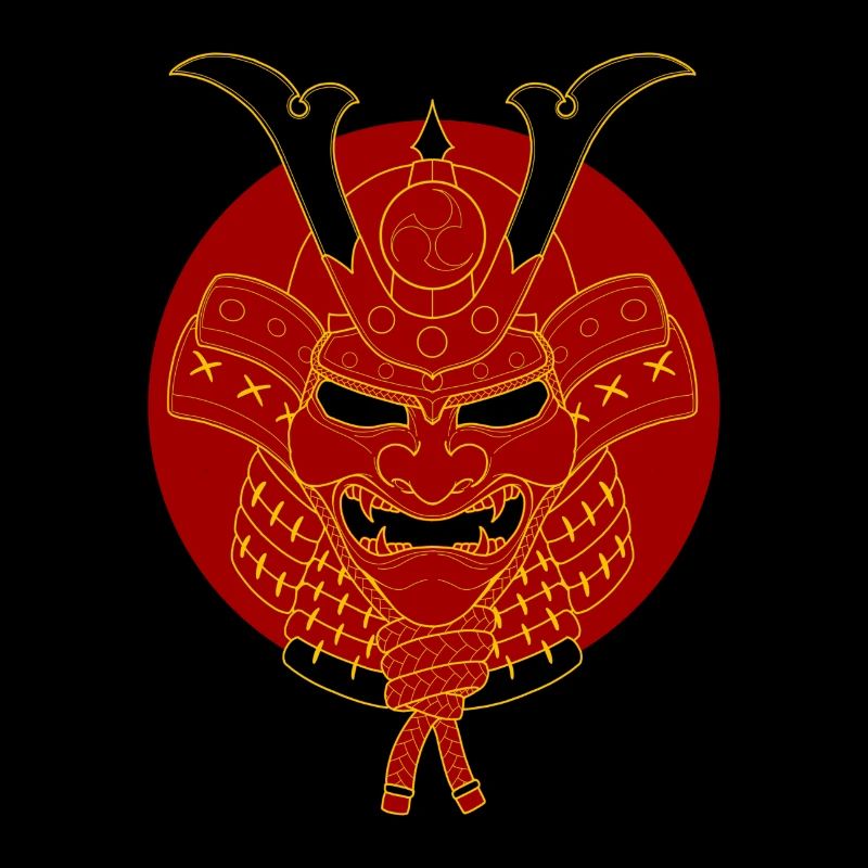 Guerrier samouraï rouge