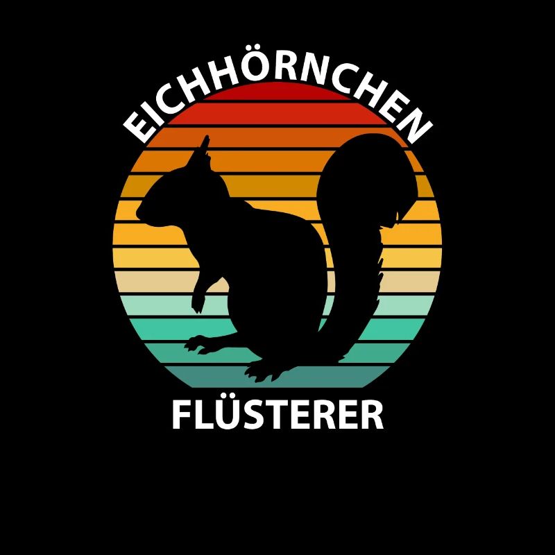 Eichhörnchen Flüsterer Eichkätzchen Squirrel Retro