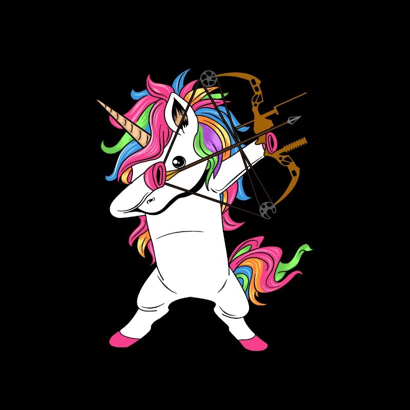 Dabbing unicorn archer archery