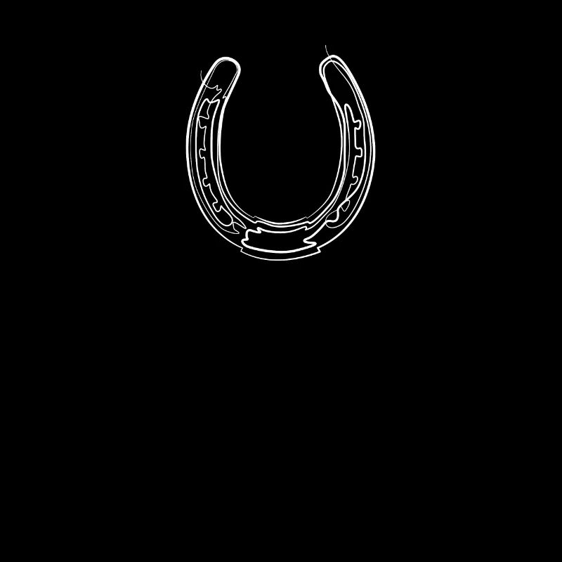 Horseshoe - one line drawing