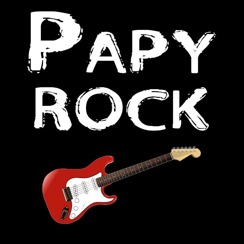 Papy rock Guitare électrique blanc