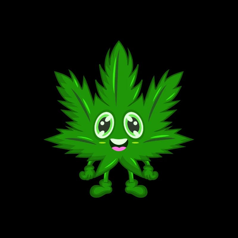Cannabis Comic Hanf Blatt