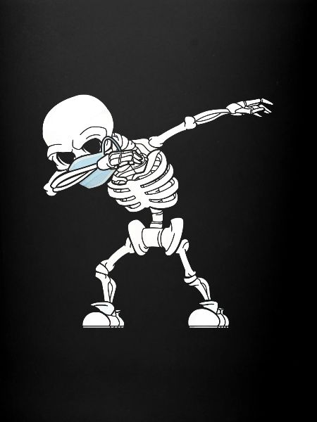 Dabbing Skeleton Face Mask