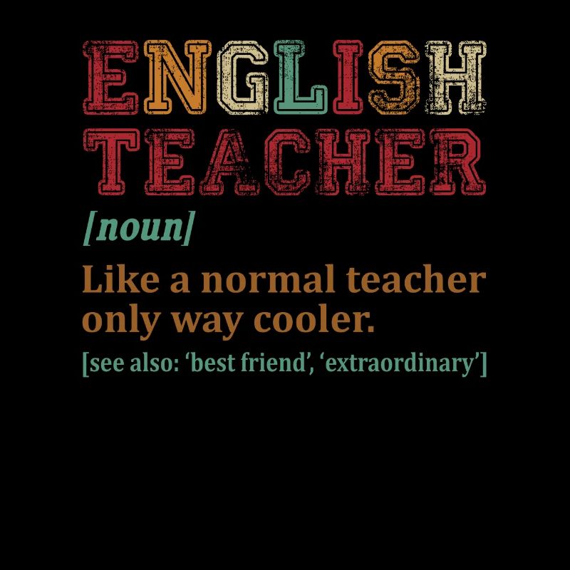 Professeur d'anglais comme un professeur normal seulement Cooler