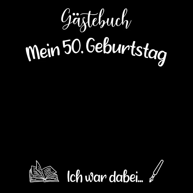50. Geburtstag Gästebuch